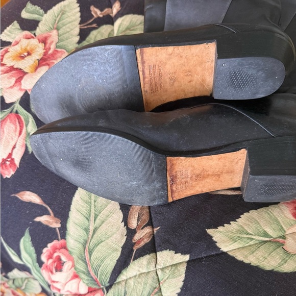 Johnston and Murphy Tall Black Grey Leather Boots 8.5 - Picture 6 of 7